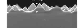 Nanopyramid texturing for thin kerfless silicon EpiWafers achieved